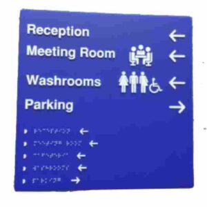 floor directional sign