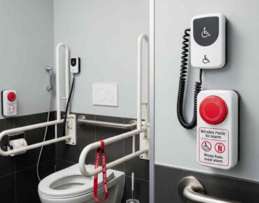 wireless panic alarm in disabled toilet