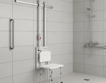 height adjustable shower seat for disabled