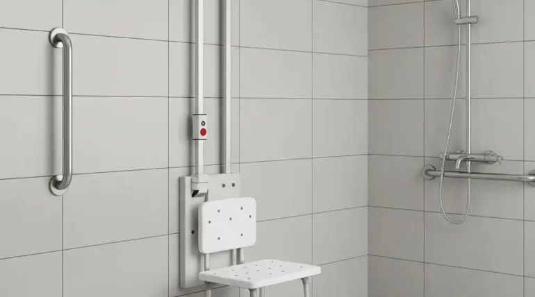 height adjustable shower seat for disabled