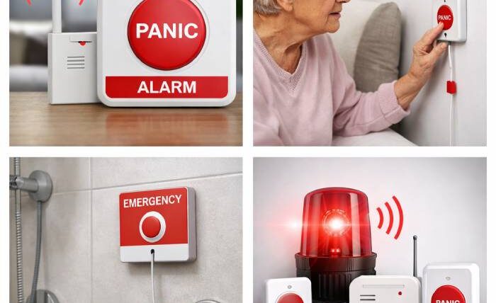 emergency panic alarm button